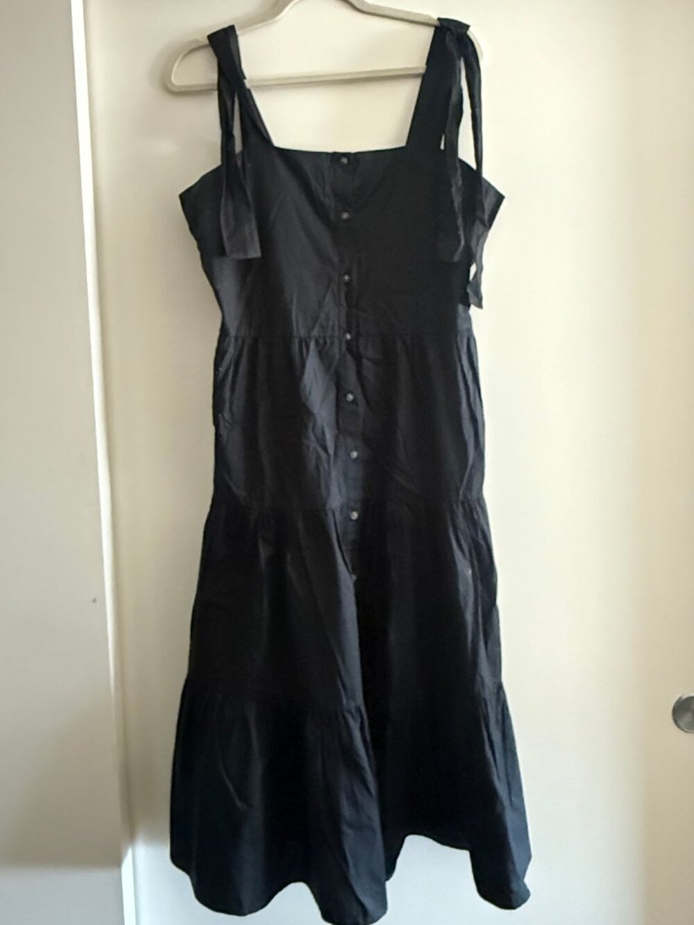 Who What Wear Button Down Tank Midi Dress Lightweight